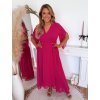 Fuchsiové elegantní šaty