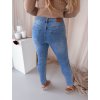 Světle modré skinny džíny