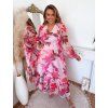 46513 2 dlhe saty s kvetmi ruzova
