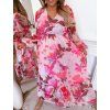 46513 3 dlhe saty s kvetmi ruzova