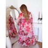 46513 5 dlhe saty s kvetmi ruzova