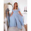 47054 2 dlhy elegantny overal saty bledo modra