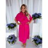 47261 fuchsiove midi koselove saty