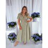 47270 khaki koselove saty s opaskom