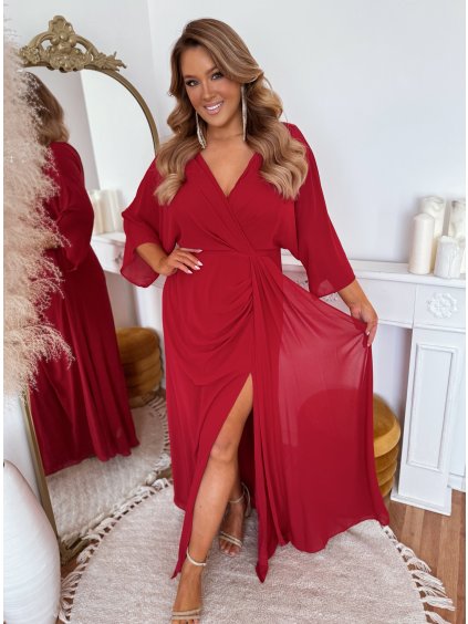 piros estélyi ruha XXL