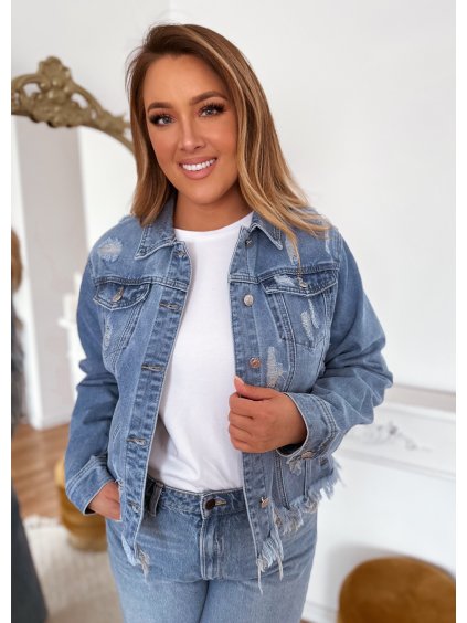 női szakadt farmerdzseki