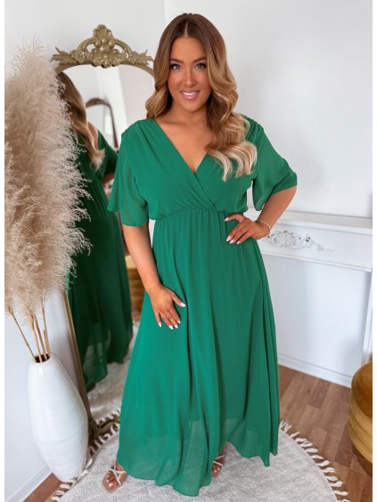 hosszú zöld ruha L