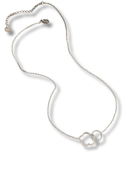 FLORA sebészeti acél nyaklánc - ezüst színű