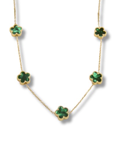 44619 2 nahrdelnik z chirurgickej ocele v zlato zelenej farbe