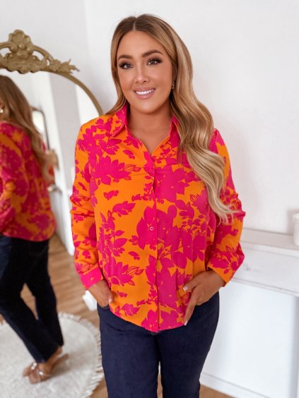 Narancsos-rózsaszín ing