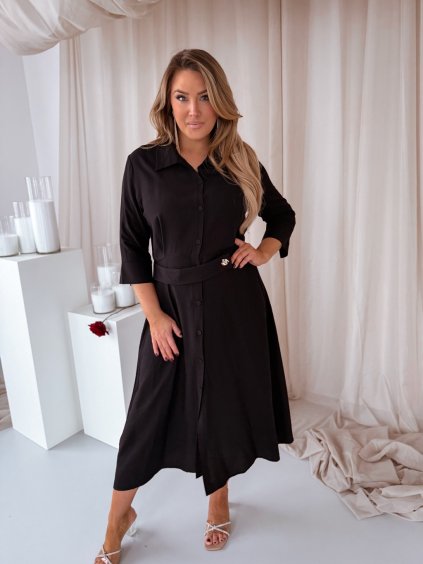 Középhosszú ingruha feketében