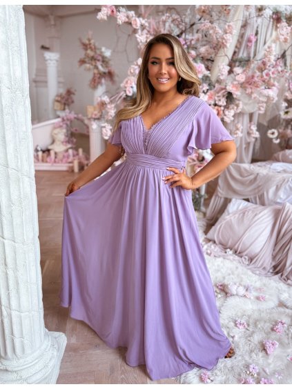 lila ruha plus size nőknek