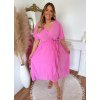 rózsaszín ruha XL