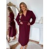 bordó ruhák plus size nőknek