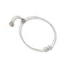 Női sebészeti acél karkötő INFINITY - ezüst