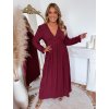 bordó ruha plus size nőknek