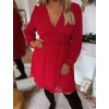 piros ruha plus size nőknek