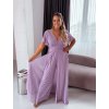 Hosszú elegáns overál/ruha - levendula