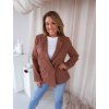 Női kétsoros gombolású blézer – barna