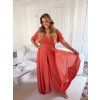 46603 1 dlhy elegantny overal saty tehlova
