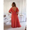 46603 6 dlhy elegantny overal saty tehlova
