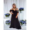 47201 2 cierne spolocenske maxi saty