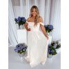 47393 kremove spolocenske saty so snurovanim