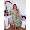47765 dlhe bledozelene saty s kvetmi