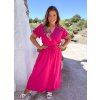 plus size rózsaszín ruha