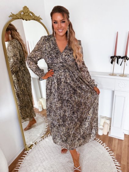 Dlhé šaty s odleskom