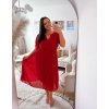 cervene saty plus size