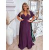 tmavofialové saty plus size