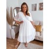 biele šaty plus size