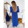 dlhé modré šaty plus size