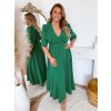 dlhé zelené šaty XL