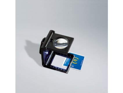 Skladacia osvetlená lupa, 5x zväčšenie