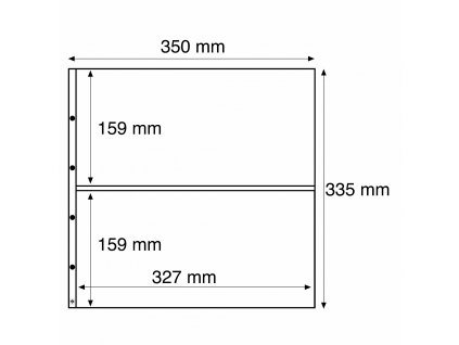 Albumové listy MAXIMUM, 2 vrecká, 327 x 159
