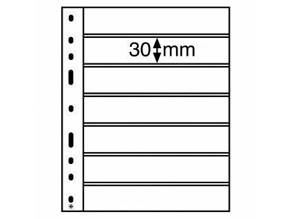 Albumové listy OPTIMA, 7 vreciek, 180 x 30 mm