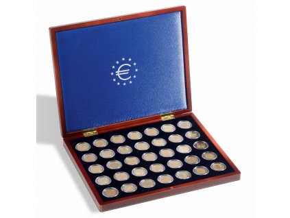Kazeta na mince VOLTERRA UNO DE LUXE EURO, na 35 mincí v bublinkách