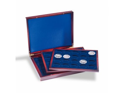 Kazeta na mince VOLTERRA TRIO DE LUXE, na 60 mincí do Ø 41 mm
