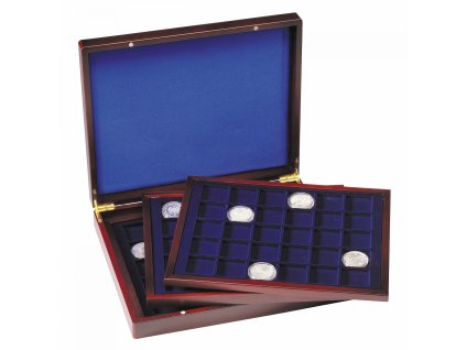 Kazeta na mince VOLTERRA TRIO DE LUXE, na 90 mincí do Ø 39 mm