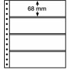 Albumové listy R, 4 vrecká, 248 x 68 mm