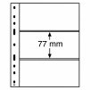 Albumové listy OPTIMA, 3 vrecka, 180 x 77 mm