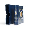 vista coin album for 2 euro coins 4 neutral sheets incl slipcase blue