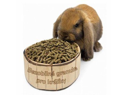 Bezobilné granule pro králíky (1)