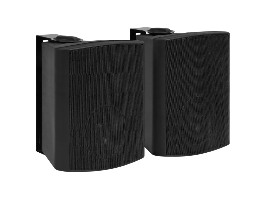 Nástěnné stereo reproduktory 2 ks černé interiér exteriér 120 W
