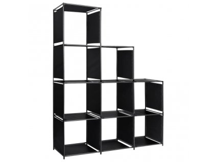 Policový regál Schodiště 130 x 45 x 170 cm textil