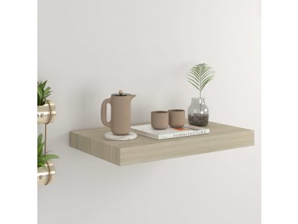 Plovoucí nástěnná police dub 40 x 23 x 3,8 cm MDF
