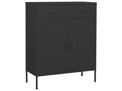 Úložná skříň antracitová 80 x 35 x 101,5 cm ocel