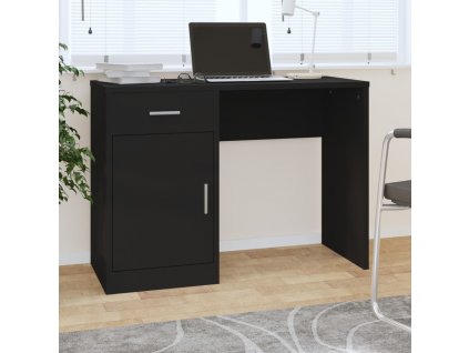 Psací stůl se zásuvkou a skříňkou 100x40x73 cm kompozitní dřevo